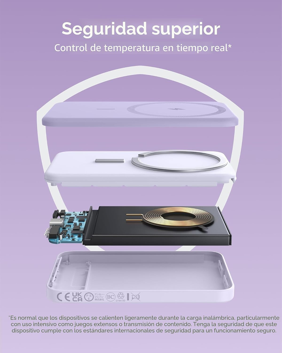 Anker Cargador portátil magnético 621 (MagGo), banco de energía ina...