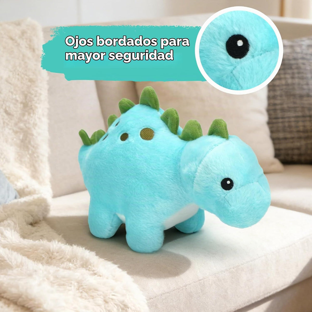BenBen Animal de peluche de dinosaurio, juguetes de peluche de dino...