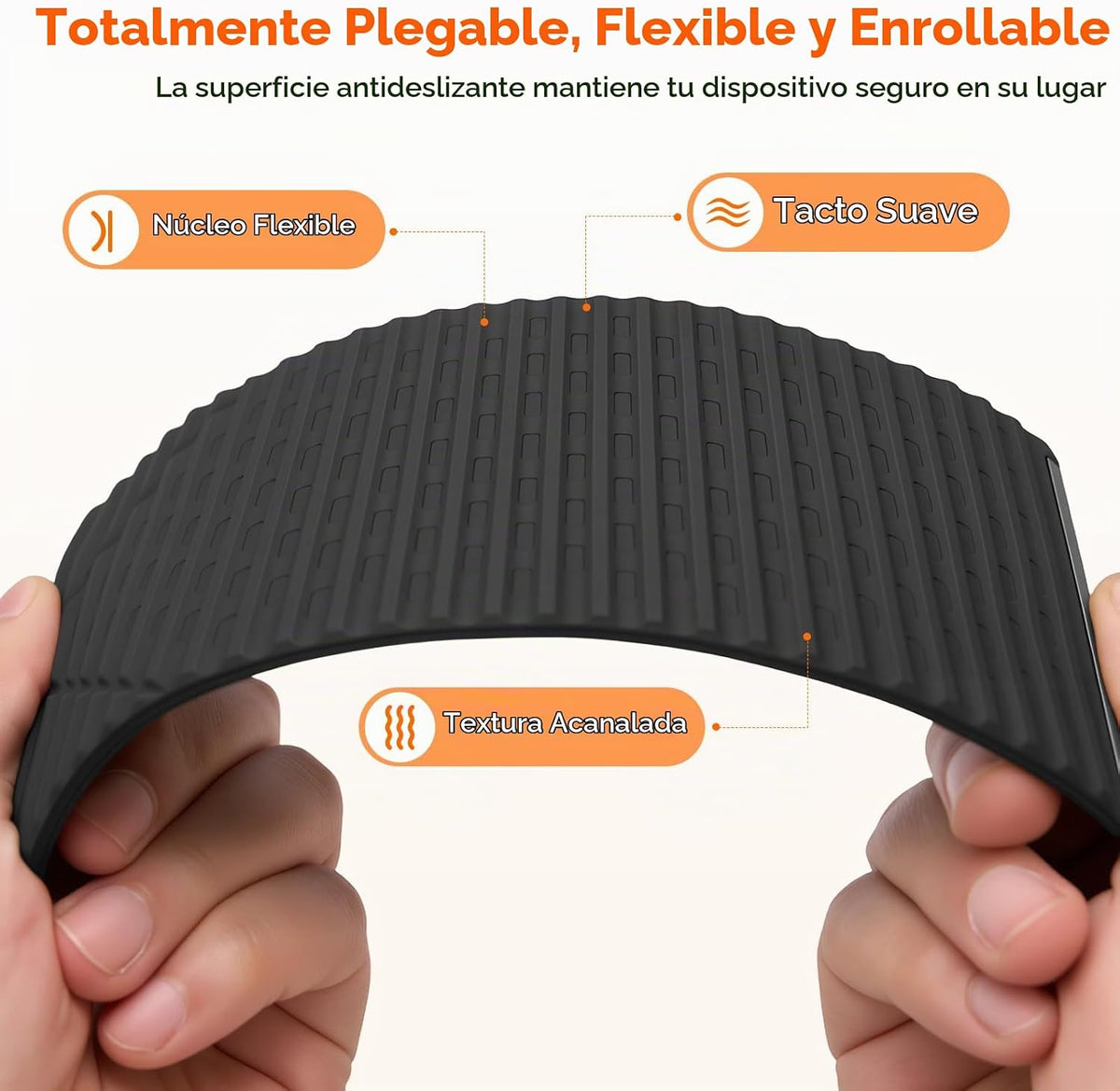 SINSETU Paquete de 2 soportes de silicona plegables ajustables para...