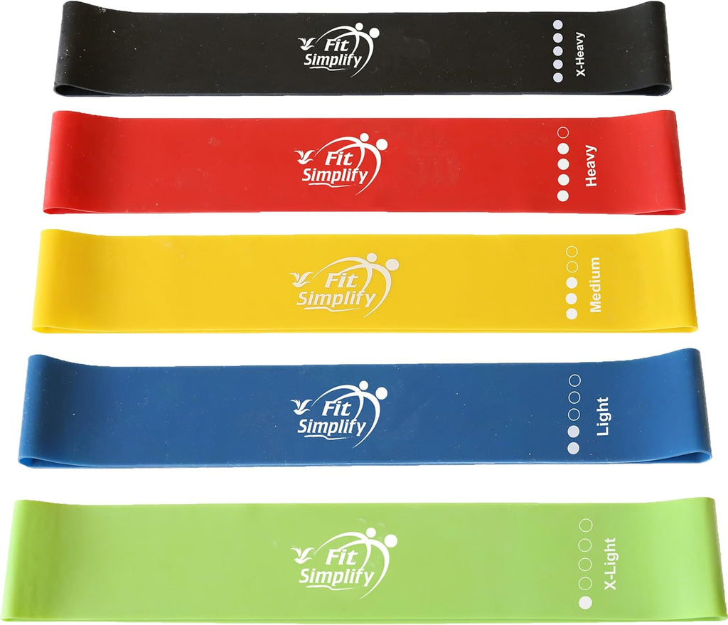 Bandas de ejercicios de bucle de resistencia de Fit Simplify con gu...