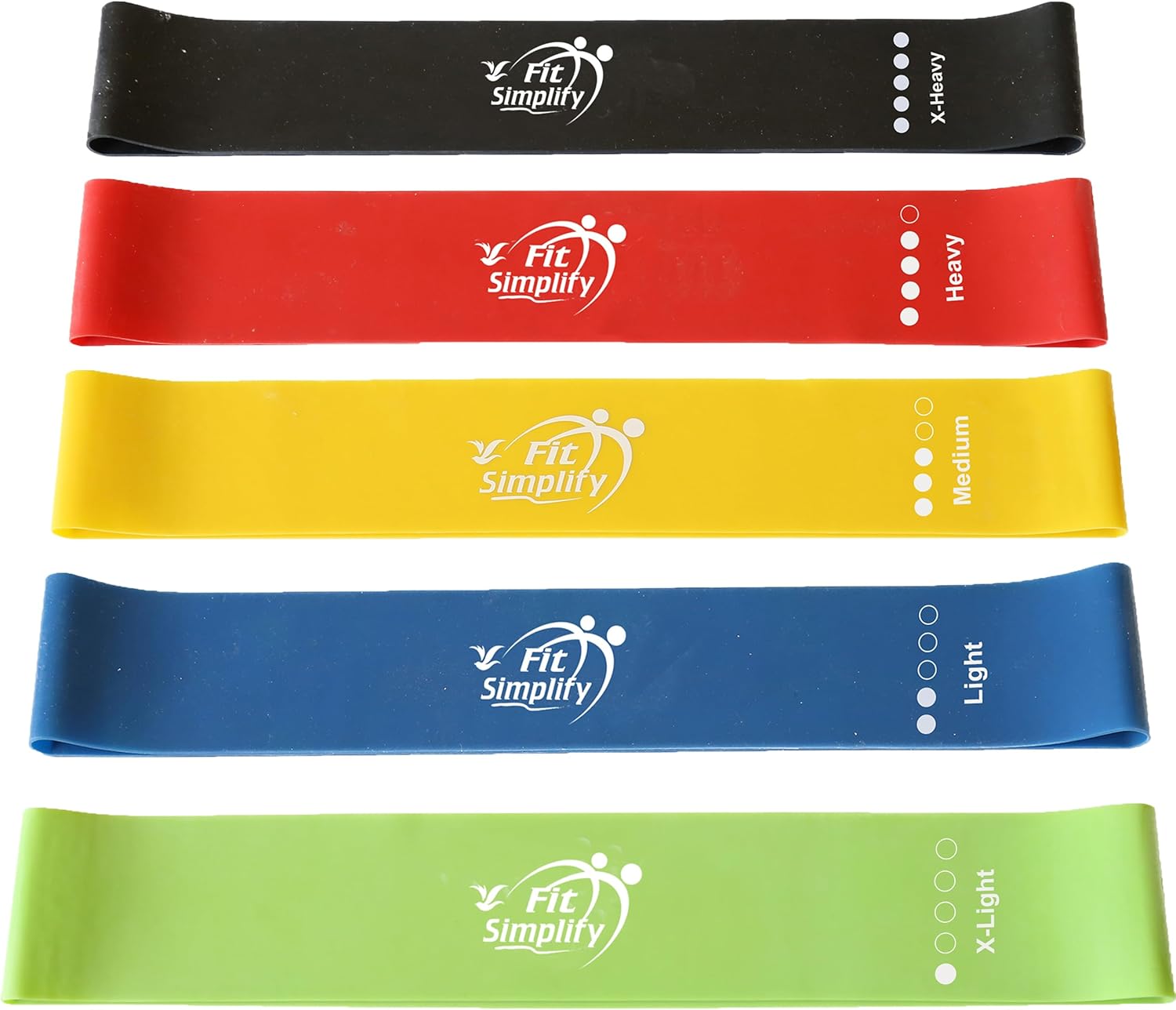 Bandas de ejercicios de bucle de resistencia de Fit Simplify con gu...