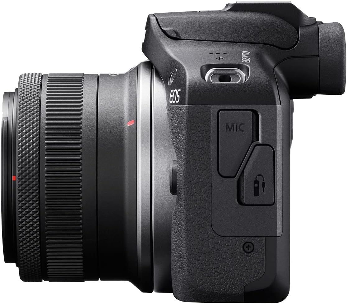 Canon Cámara sin espejo EOS R100 con lentes de 0.709-1.772 in y 2.1...