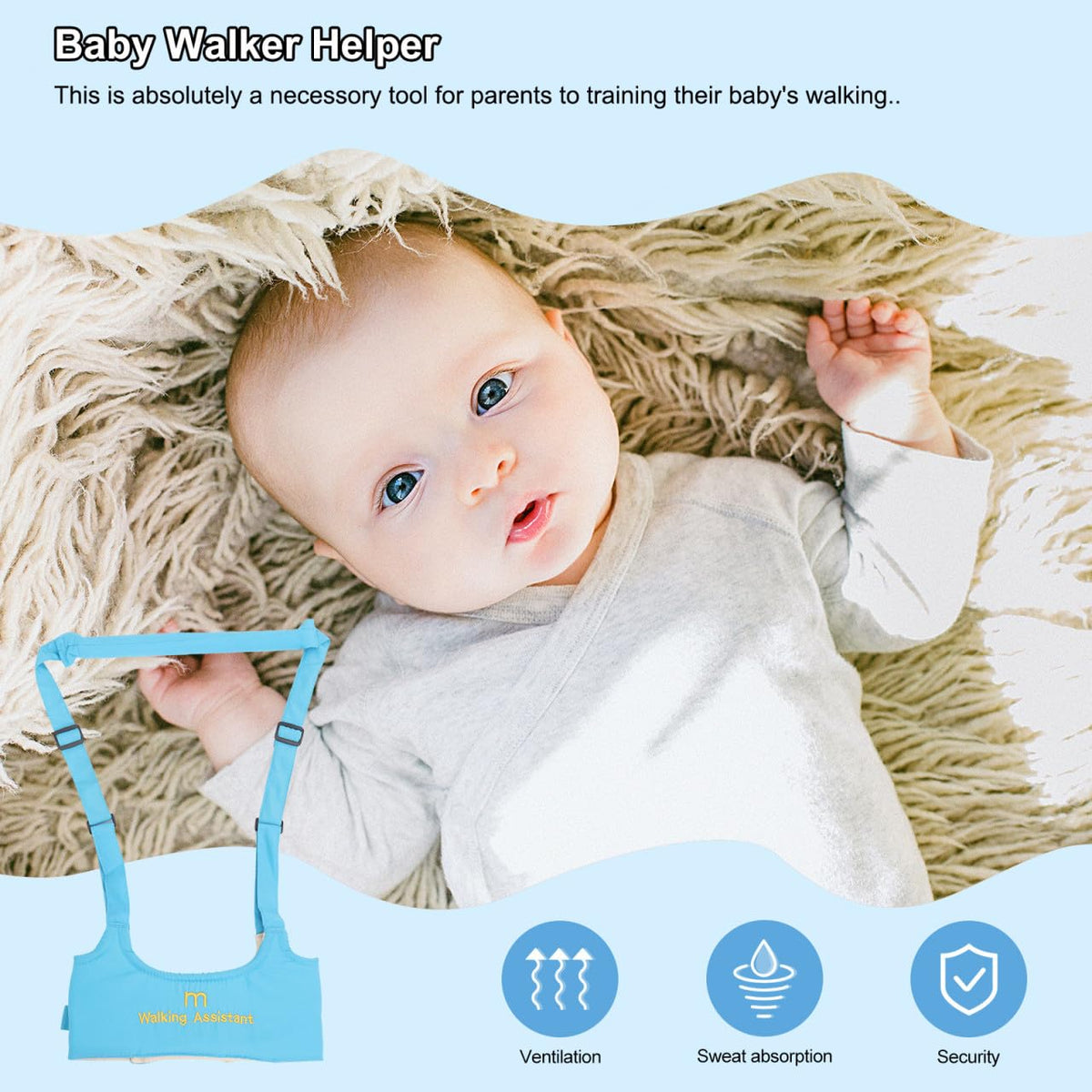 VICASKY Asistente para caminar para niños pequeños Asistente de cin...