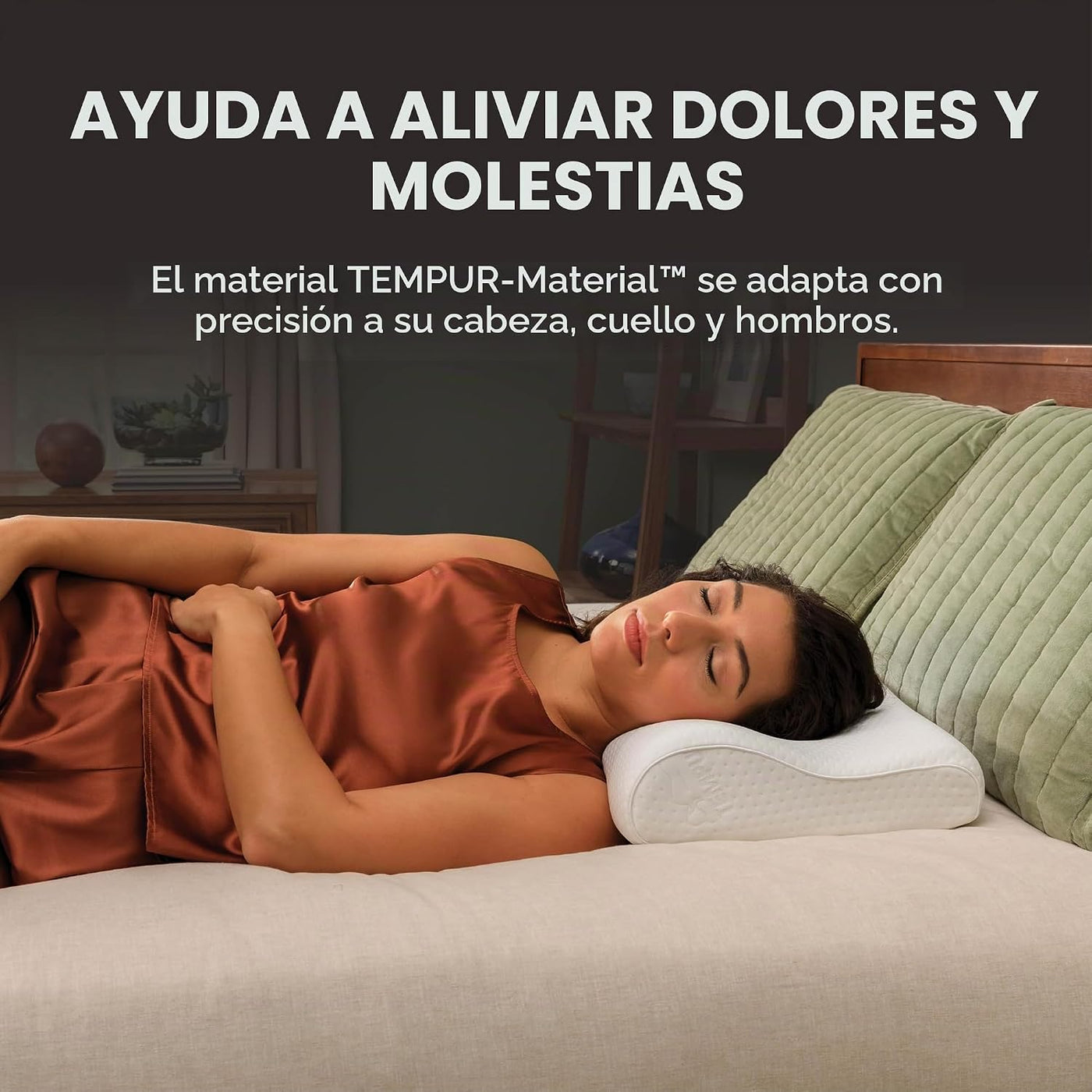 TEMPUR-Pedic, Almohada TEMPUR-Neck Estándar, Perfil Pequeño-Paquete...