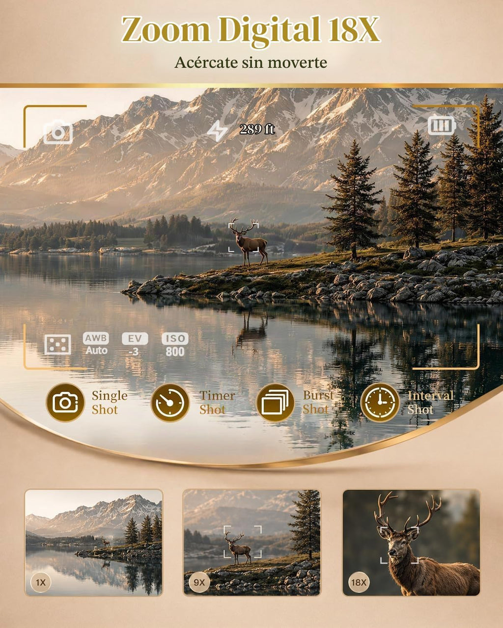 Cámara digital 8K, cámara de enfoque automático de 88MP para princi...