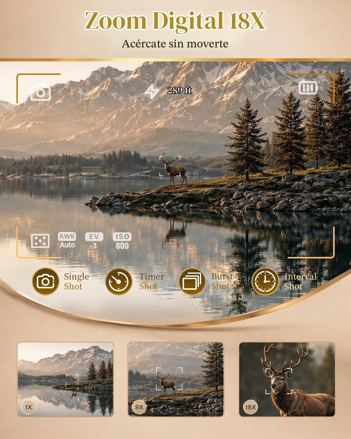 Cámara digital 8K, cámara de enfoque automático de 88MP para princi...