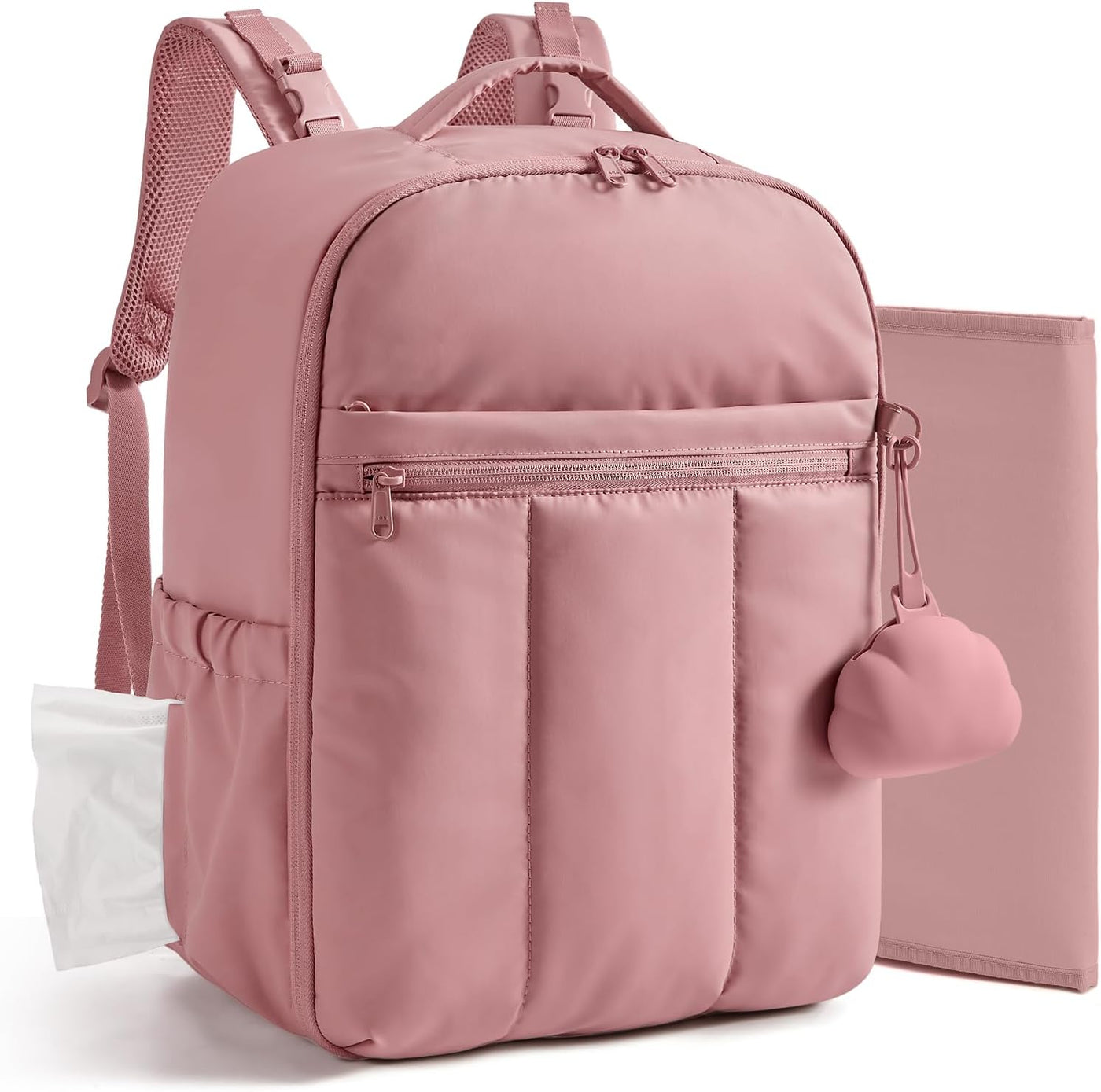 BAGSMART Mochila para pañales para bebé, bolsa de pañales ligera y...