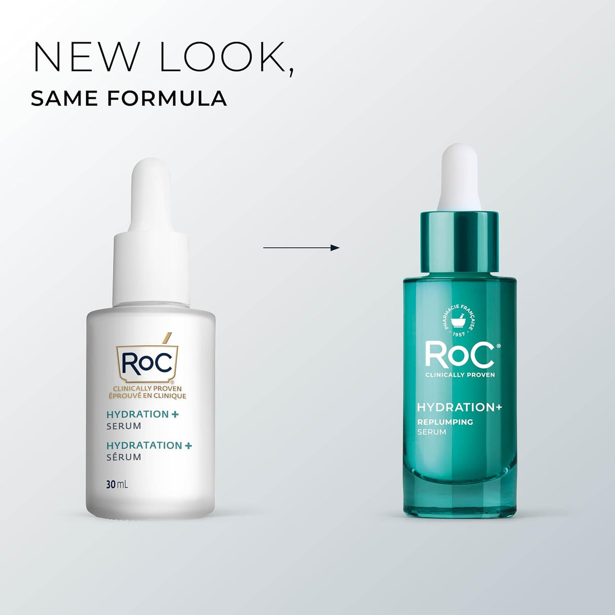 RoC Hidratación+ Suero de Ácido Hialurónico para la Cara, Hidratant...