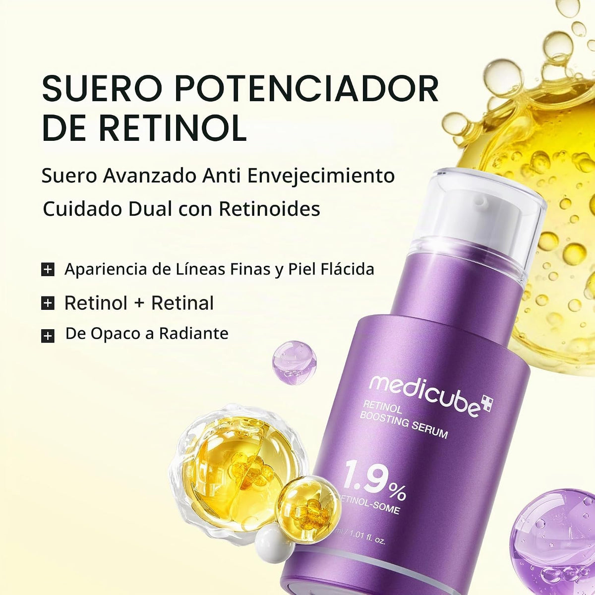 medicube Suero potenciador de retinol para el cuidado reafirmante i...