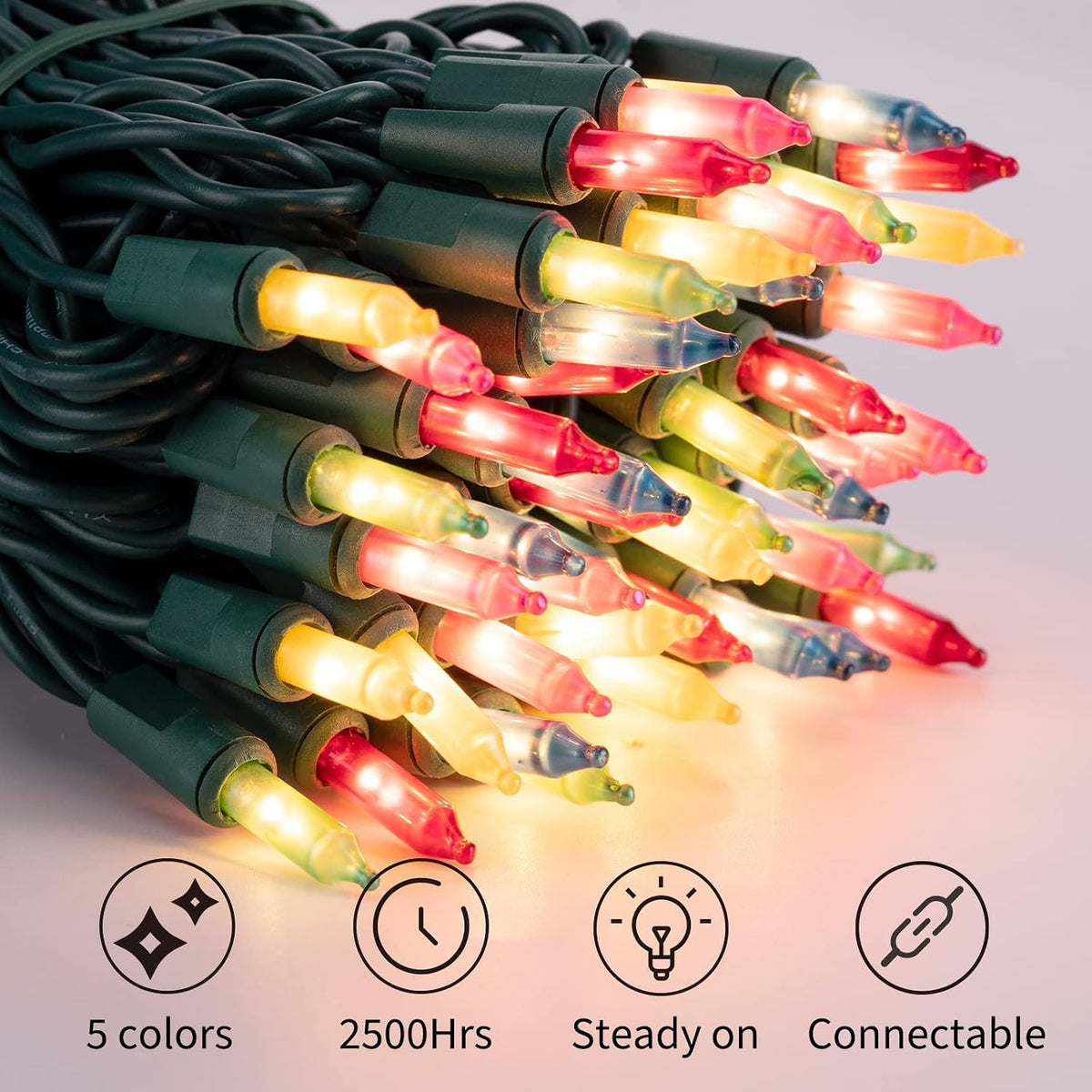 Mini guirnalda de luces de Pascua \u2013 26.5 pies 100 unidades en...