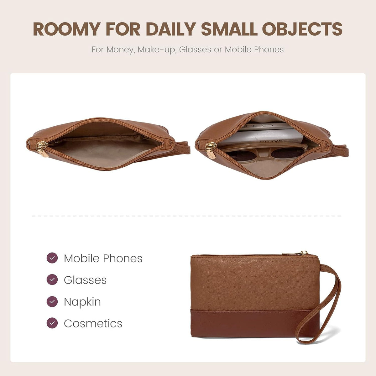 LOVEVOOK Bolso para laptop para mujer, bolso de trabajo de cuero, b...
