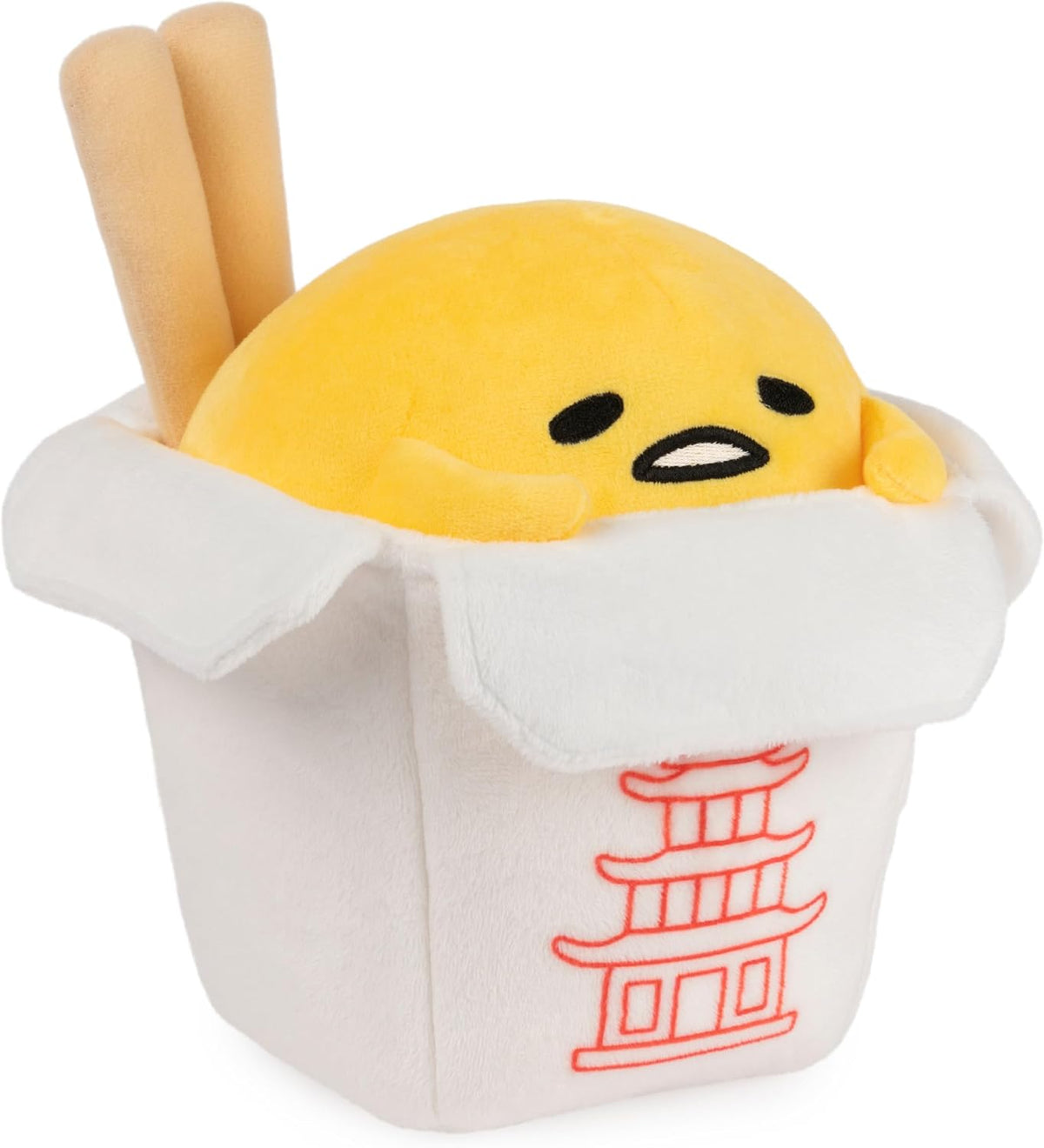 GUND Sanrio Take Out Gudetama - Juguete de peluche de huevo de 9 pu...