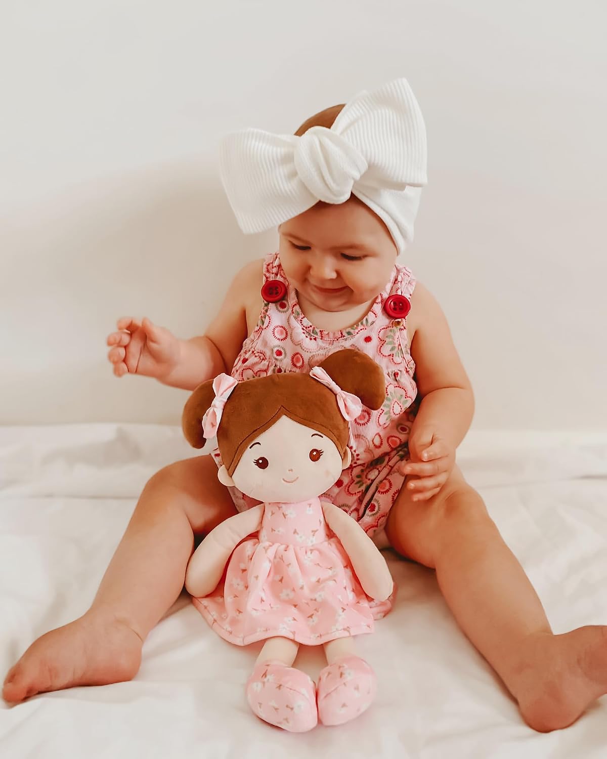 LeyaDoll Muñeca de felpa suave de 12 pulgadas, primera muñeca de tr...
