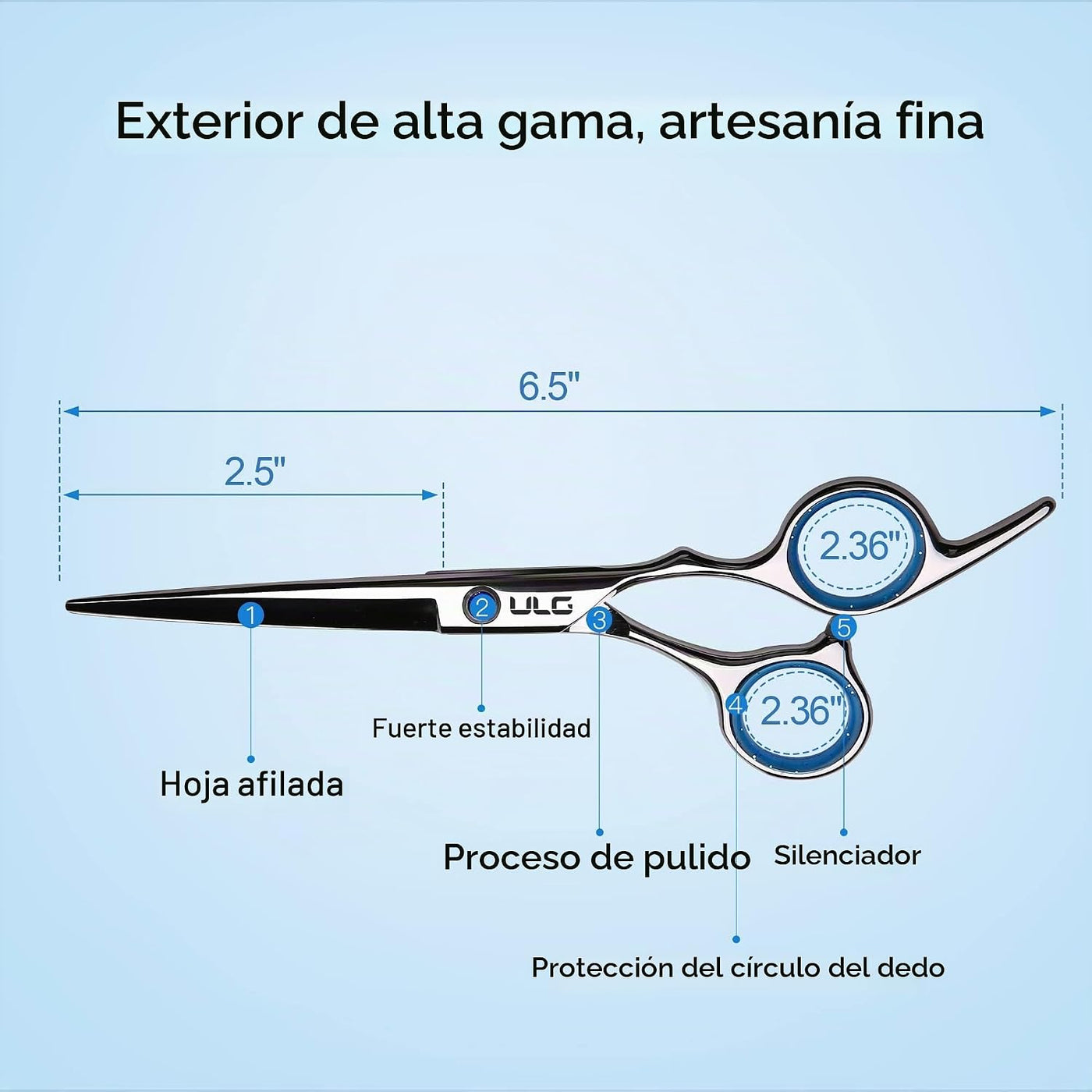Corte de pelo tijeras de salón de peluquería UlG peluquería tijera...