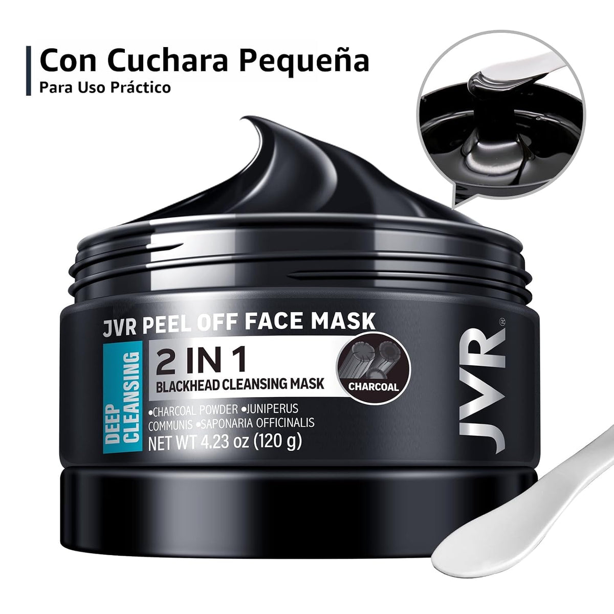JVR Máscara facial despegable, máscara de puntos negros para hombre...