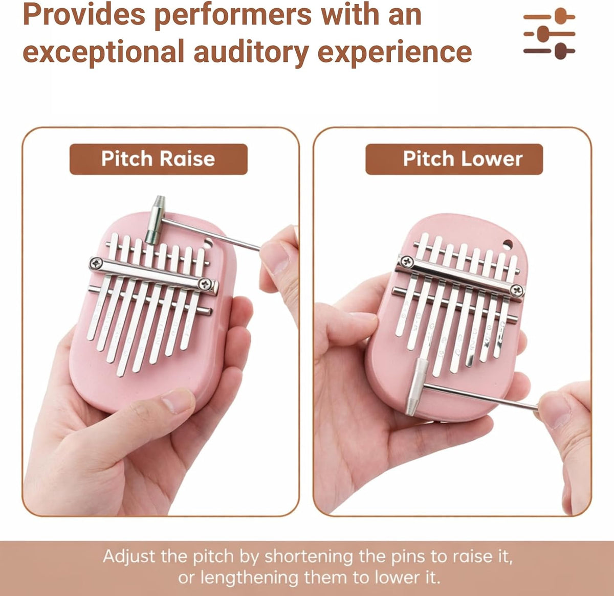 LiebeWH Kalimba - Piano de pulgar de 8 teclas, instrumento portátil...