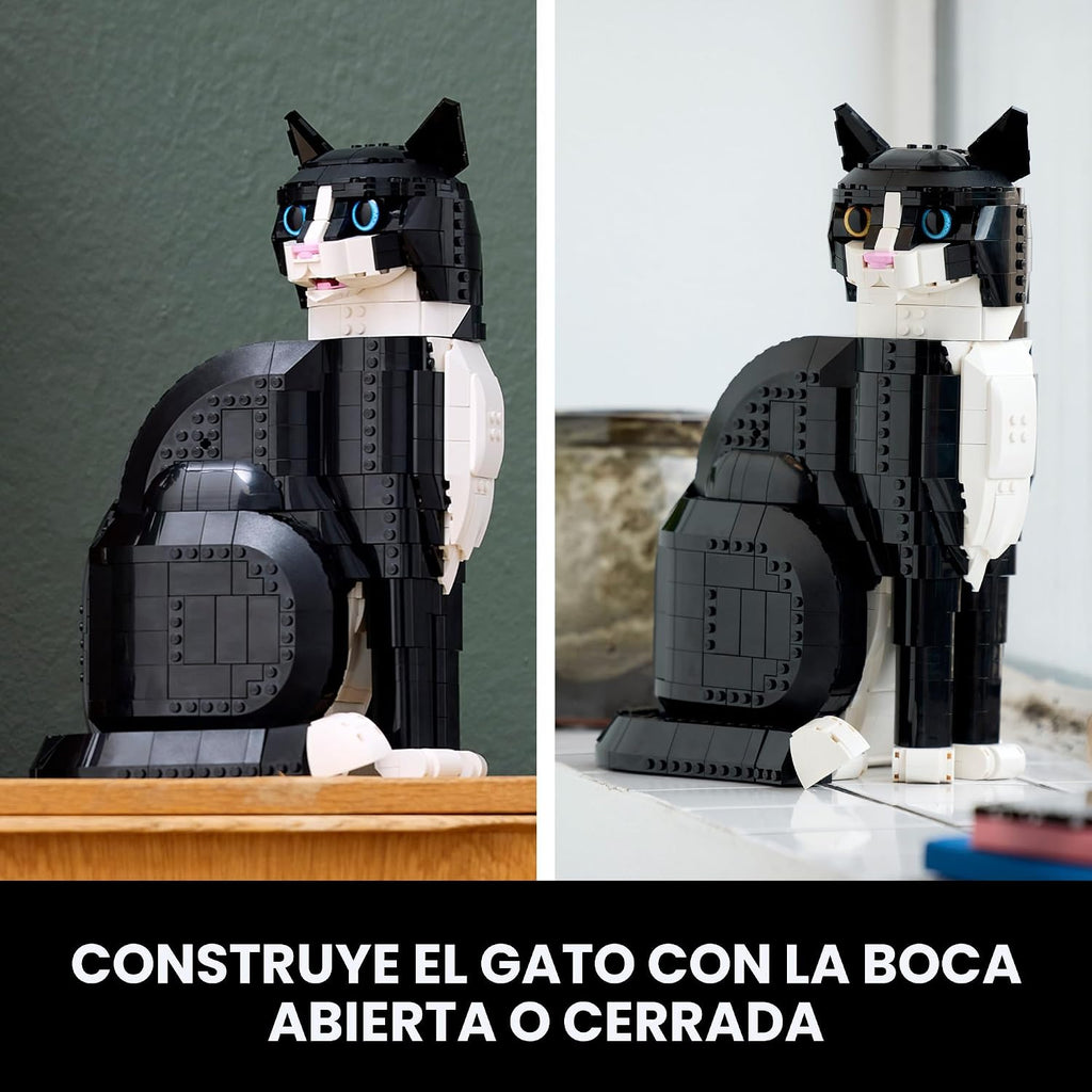 LEGO Ideas Tuxedo Cat - Juegos de construcción para adultos, mayore...