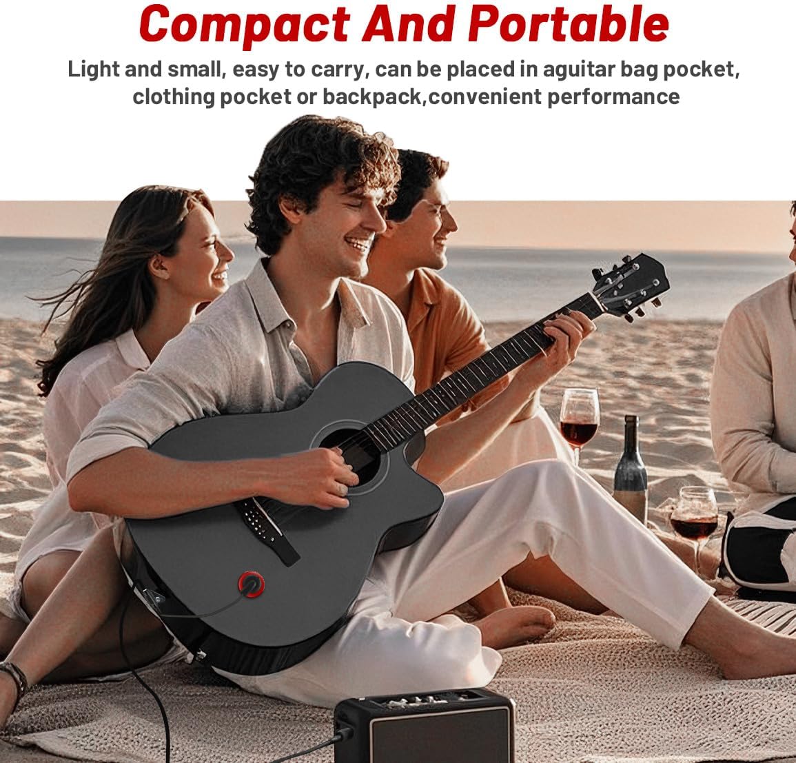 Pastilla de guitarra acústica, micrófono piezoeléctrico de contacto...