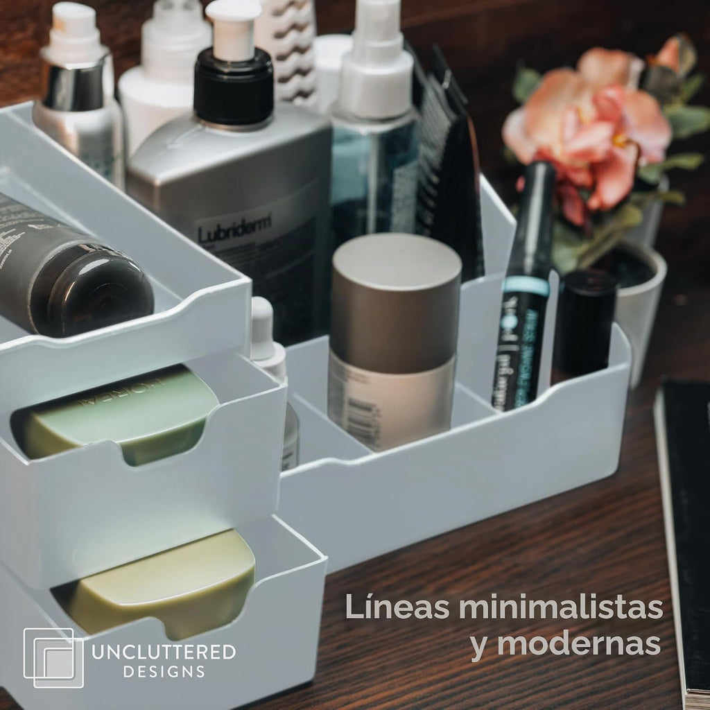 Despejado diseños Maquillaje Organizador con cajones