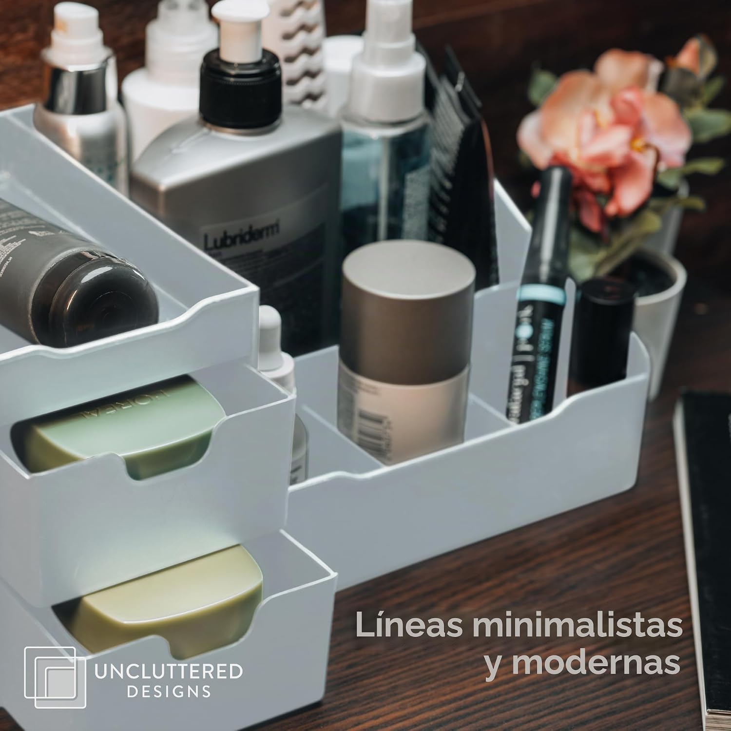 Despejado diseños Maquillaje Organizador con cajones