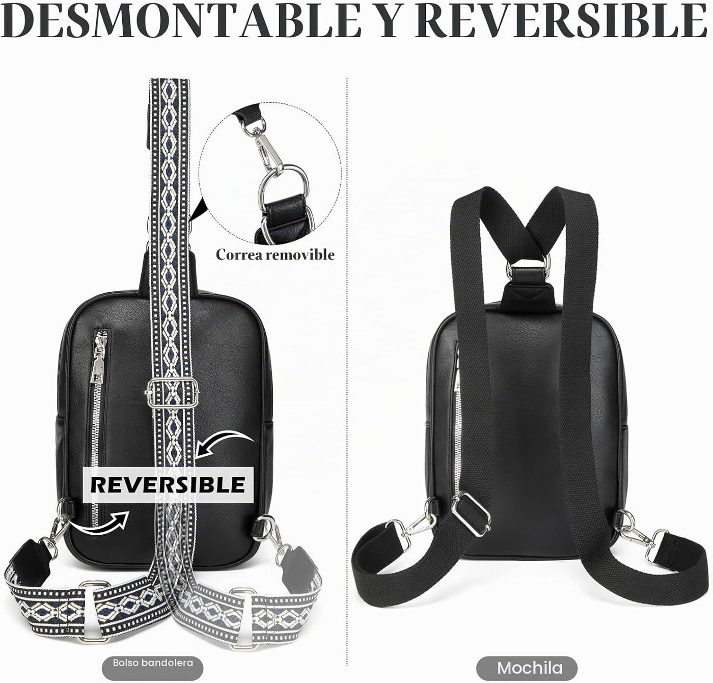 MYHOZEE Mini bolso de pañales cruzado pequeño bolso de pañales con...