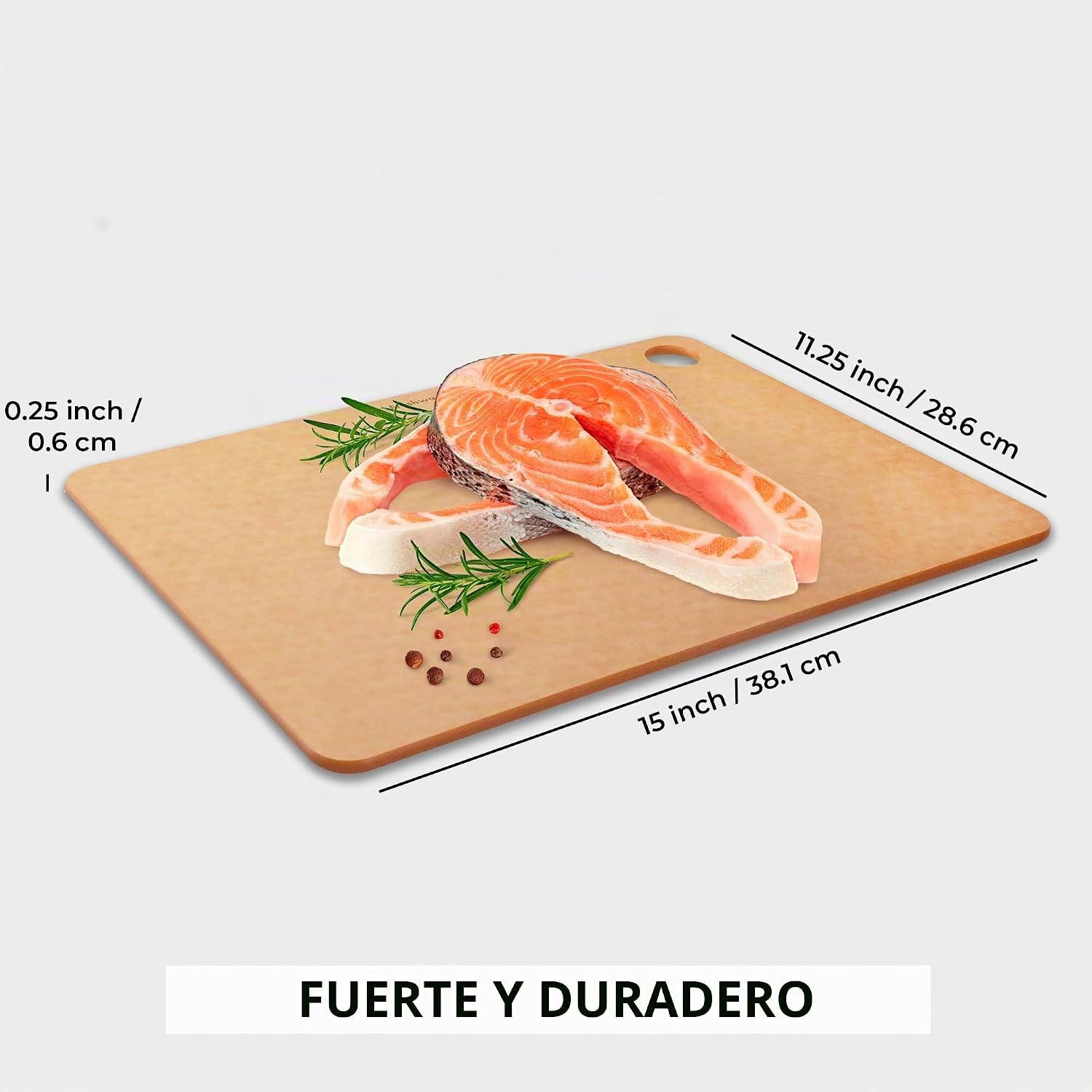 Freshware Tabla de cortar de madera para cocina, apta para lavavaji...