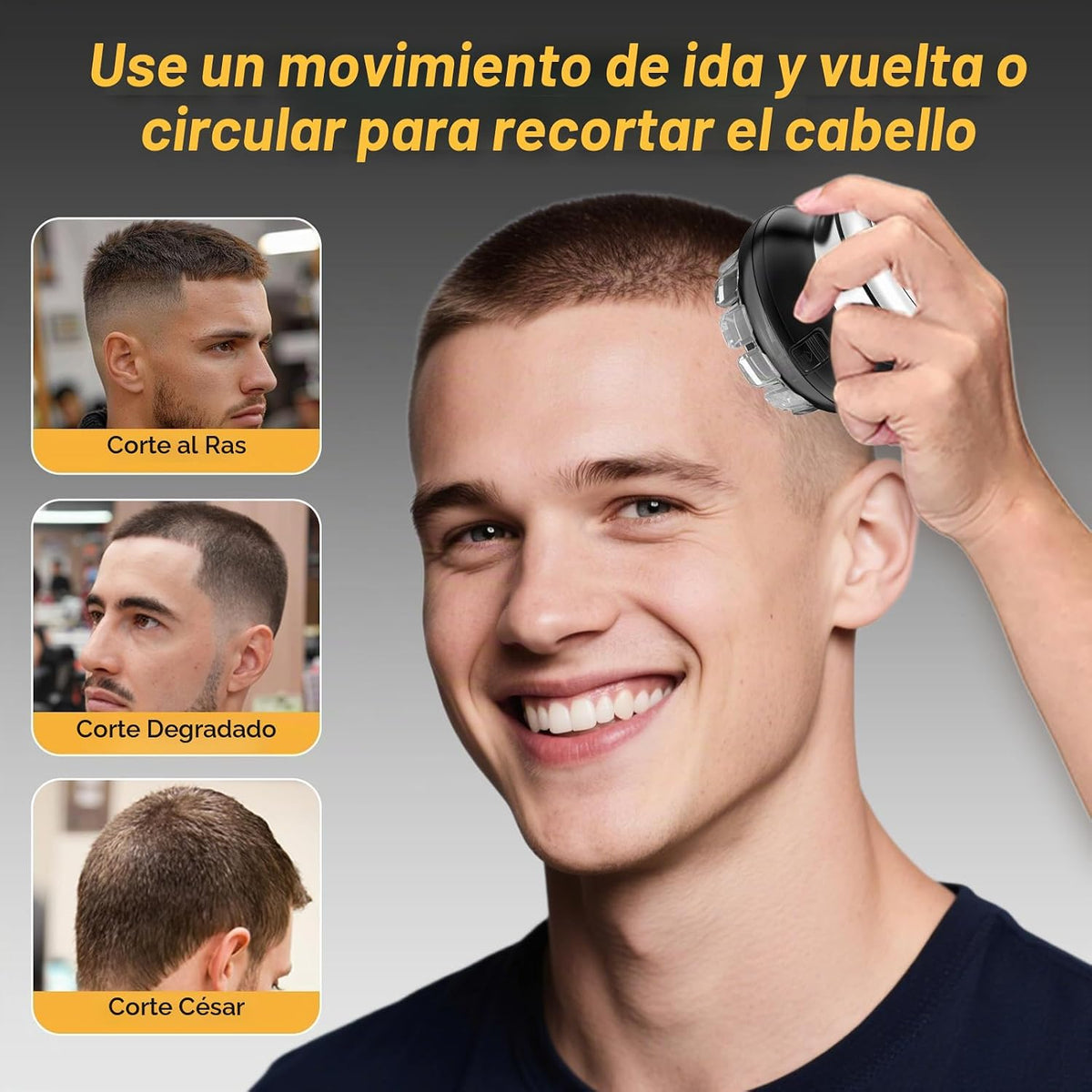 Moricsom® Kit de corte de pelo automático para hombres, cortapelos...