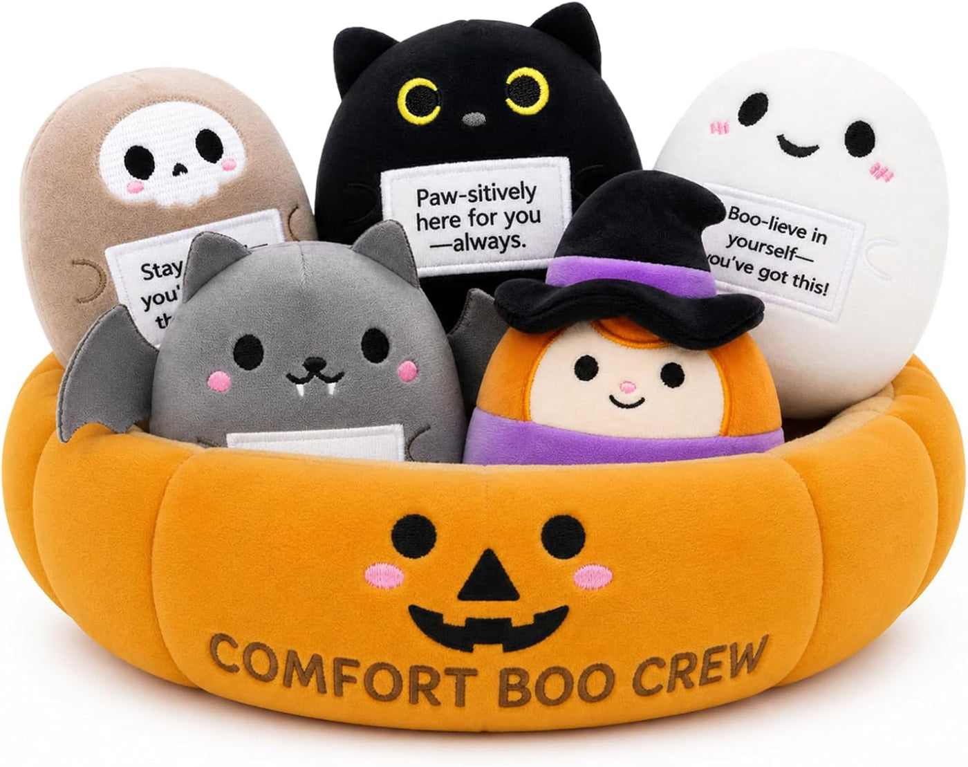 Peluche de Halloween - Juego de peluche de apoyo emocional con cest...