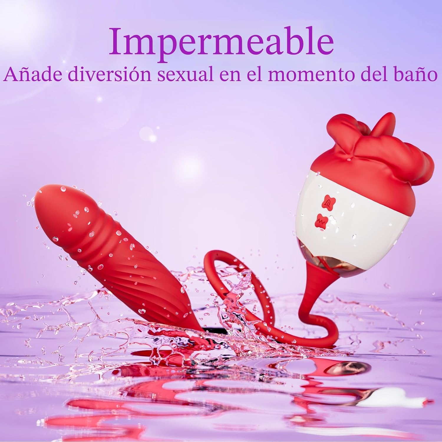 Vibrador de juguete de rosa para mujeres - MOOLIGIRL Control de apl...