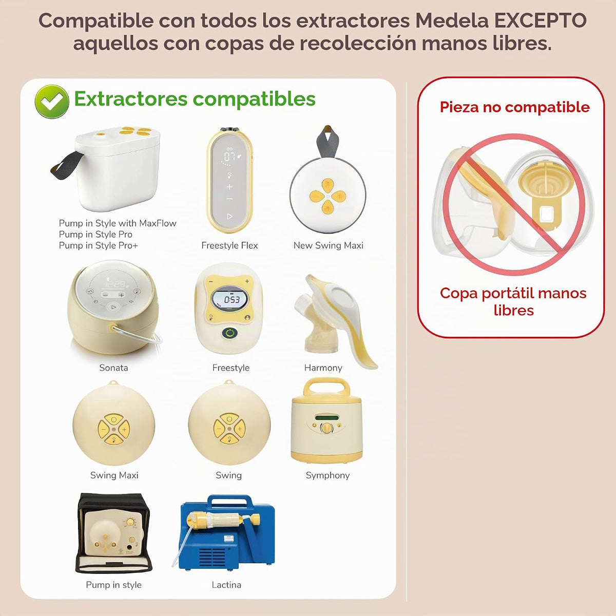Maymom MyFit Serie Cómoda de 15 mm Diseño de Dos Piezas Protector d...