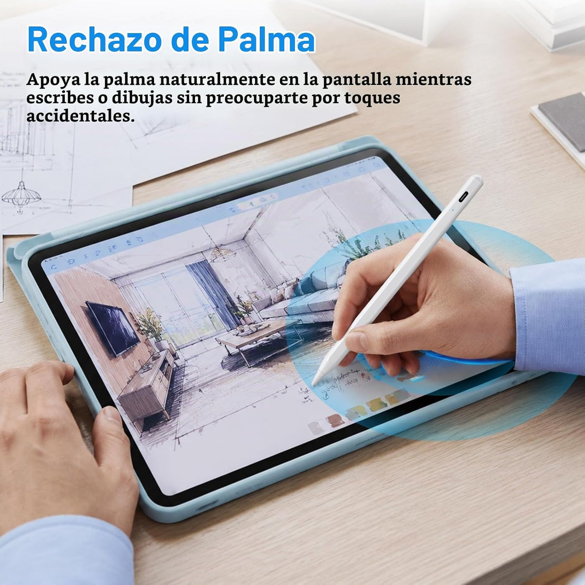 BLEBLE Stylus Pen para iPad 2018-2026, Lápiz de iPad de Apple de Ca...