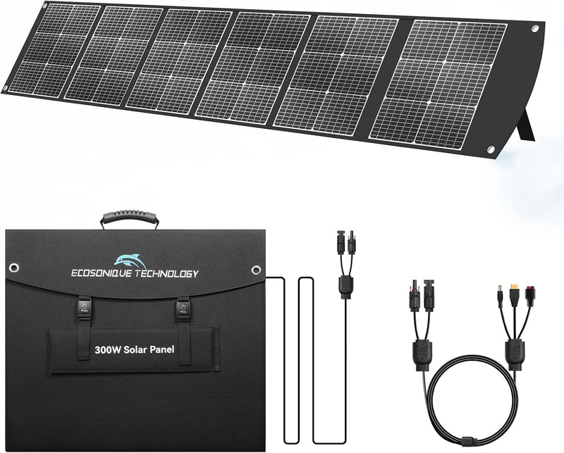 Panel solar plegable portátil Ecosonique 300W 40V MC4 para centrale...