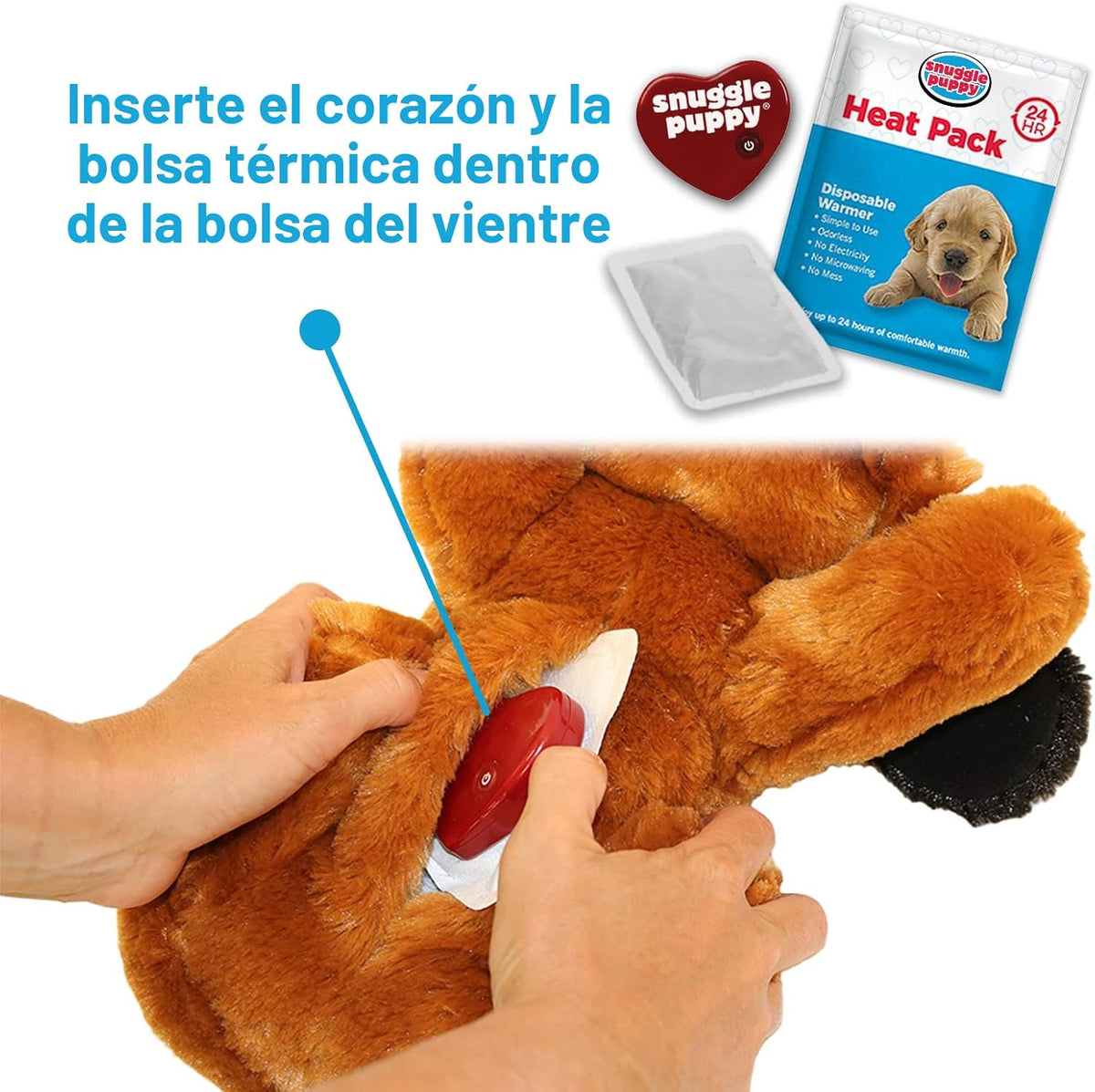 Snuggle Puppy Juguete con Pulso para Cachorros