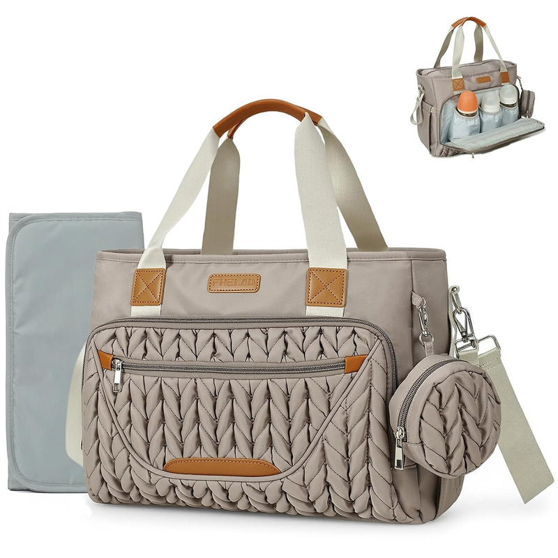 FHELAD Bolsa de pañales, regalo de baby shower para mamá (color mar...