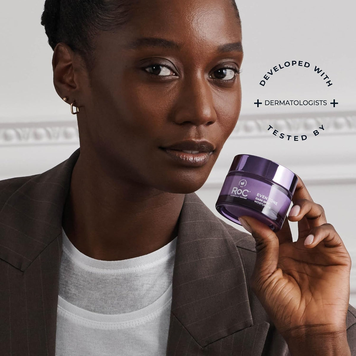RoC Niacinamide Even Tone + Lift Crema de noche antienvejecimiento,...