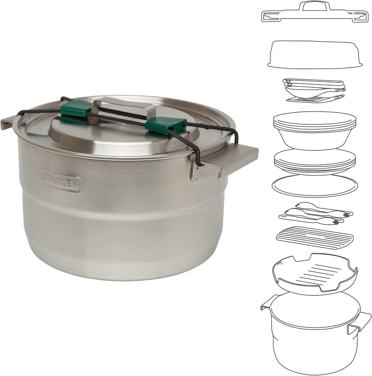 Stanley Adventure - Juego completo de cocina para campamento, 11 pi...