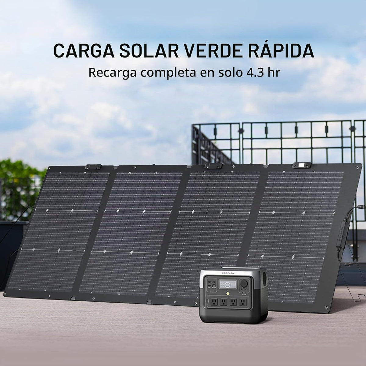 Generador Solar EF ECOFLOW RIVER 2 Pro y Panel Solar Portátil 220W,...