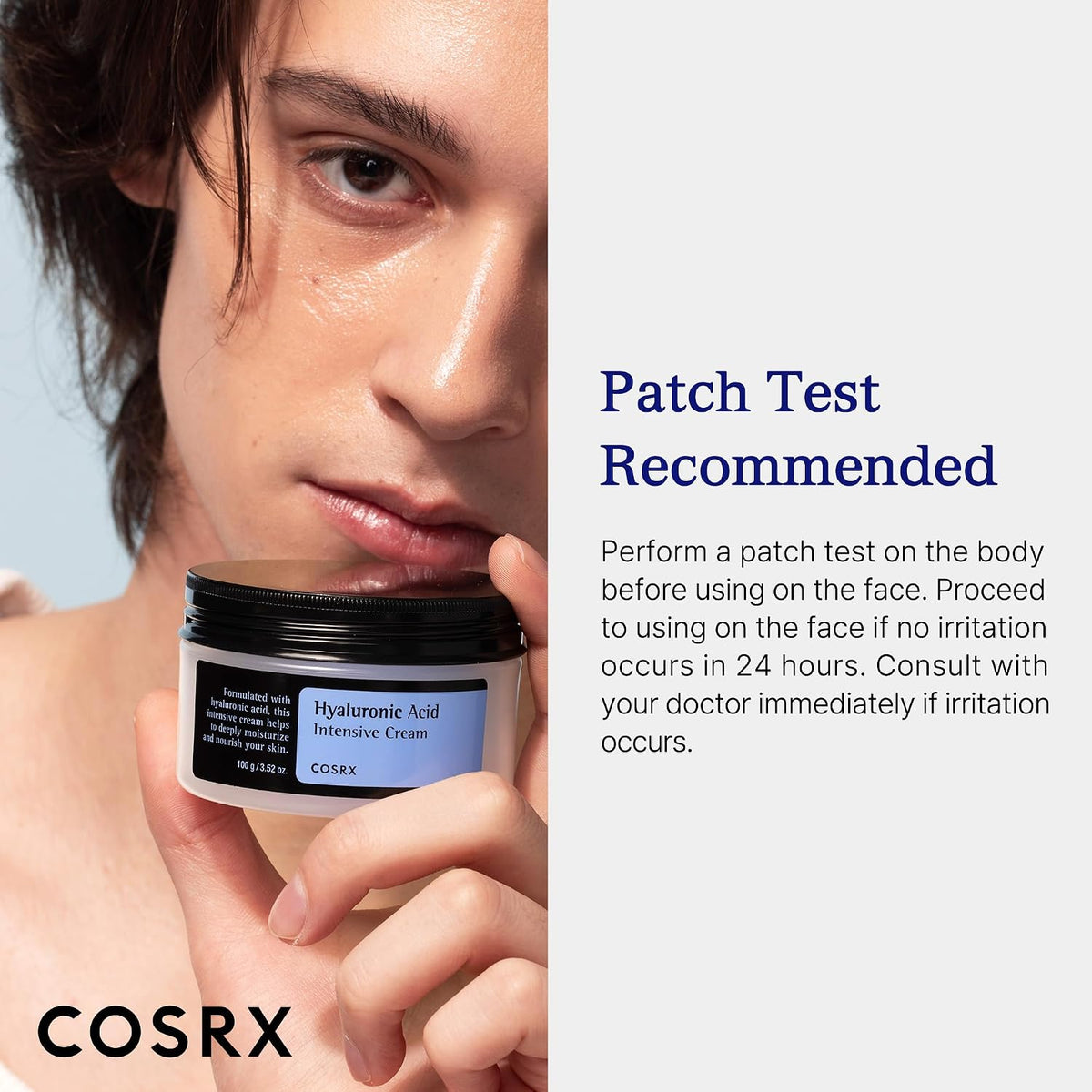 COSRX Crema de ácido hialurónico, hidratante diario para pieles sen...