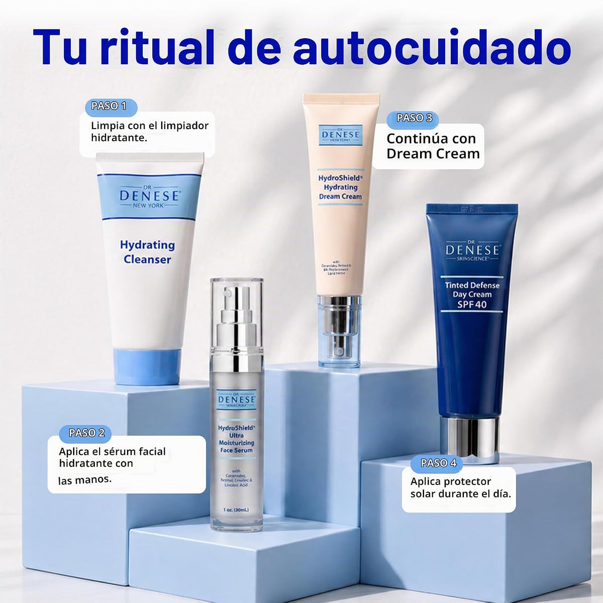 Dr. Denese SkinScience HydroShield - Suero facial ultrahidratante 1...