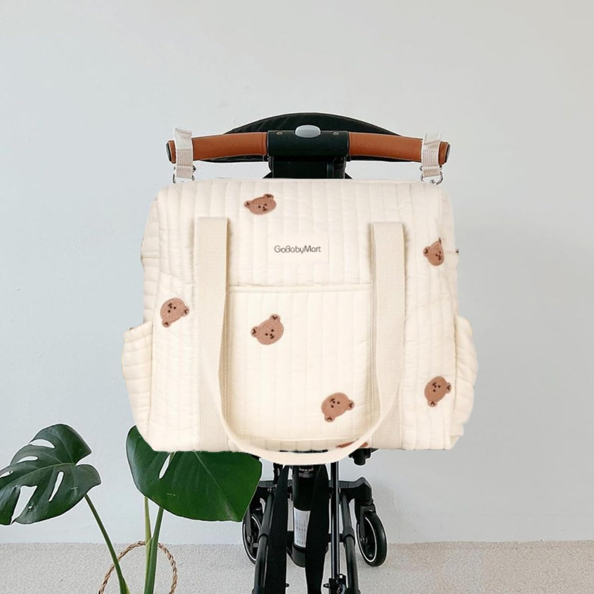 GOBABYMART Juego de 3 piezas de bolsa de pañales tipo tote, bolsa d...