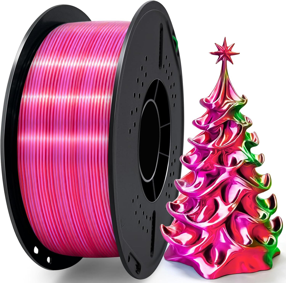 Colourbing Filamento para impresora 3D PLA + de seda tricolor de 0....