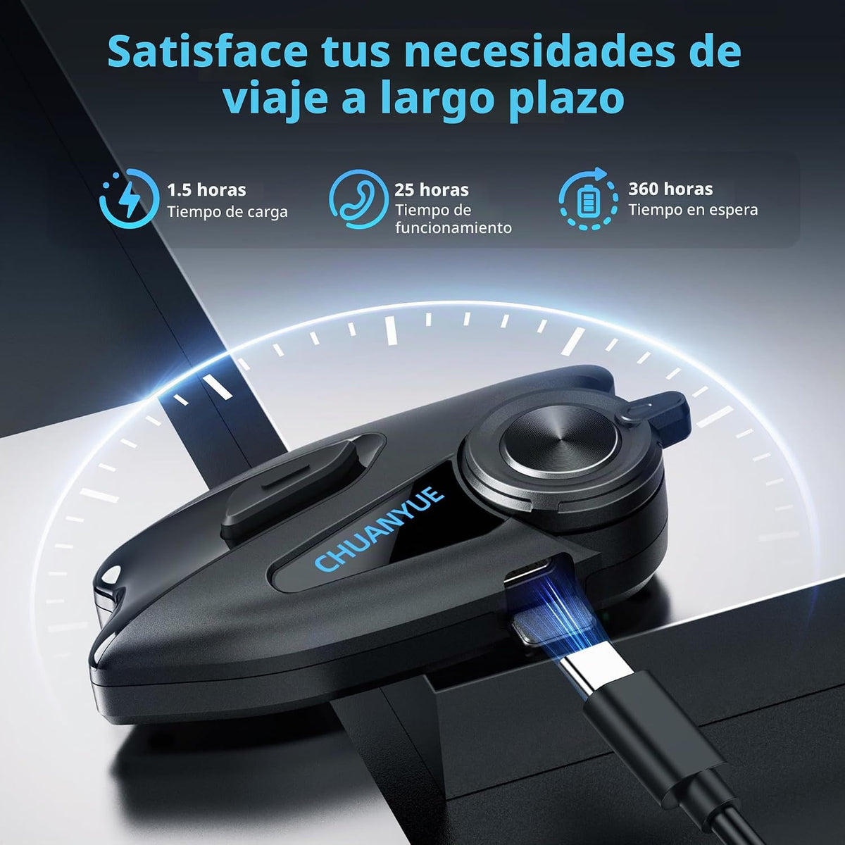 Auriculares Bluetooth para motocicleta con altavoces de casco de 1....