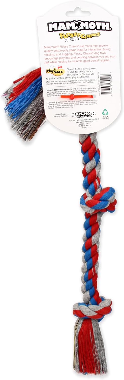 Mammoth Soga, Mordisco de algodón para tironear con 3 nudos, M