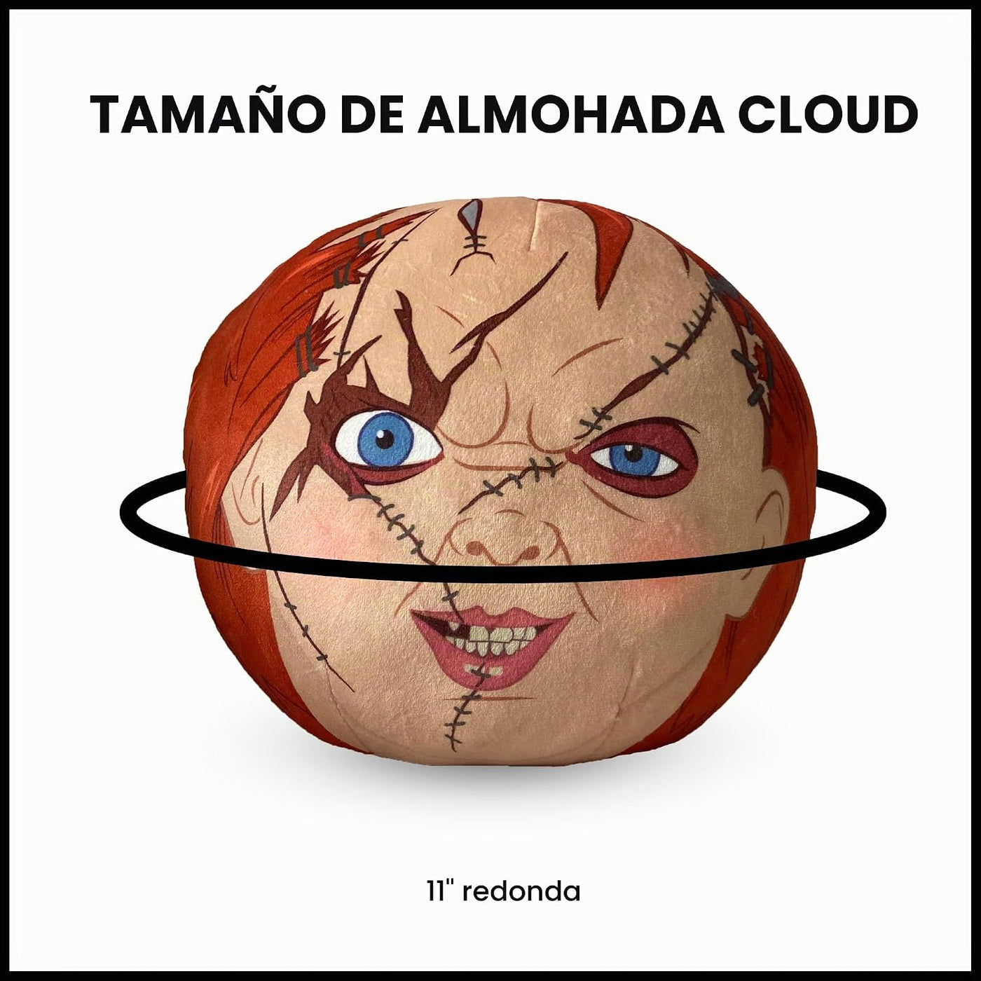 Northwest Chucky Almohada de nube de Halloween de 11 pulgadas, cojí...