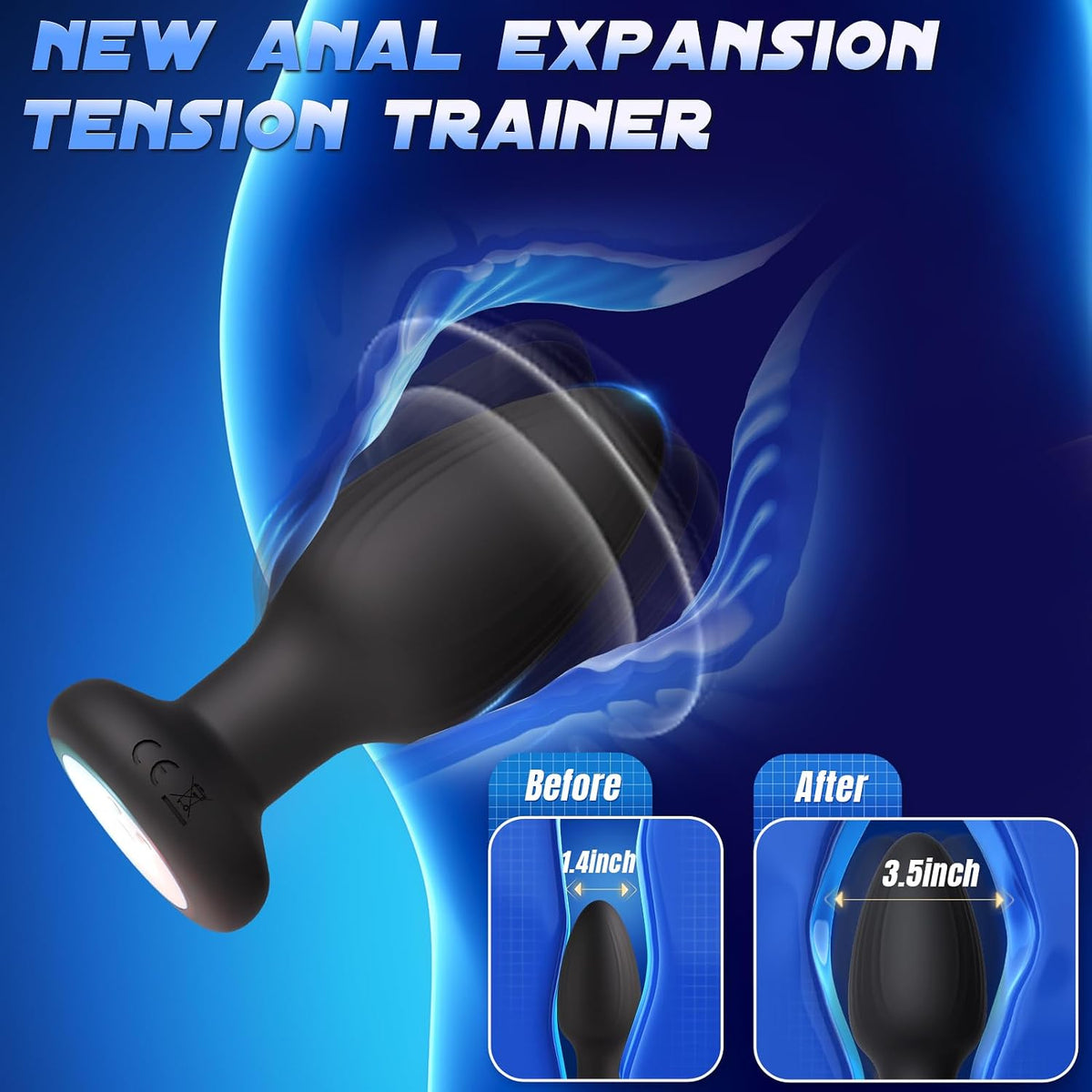 Toolprose Masajeador de próstata juguetes sexuales anales, vibrador...