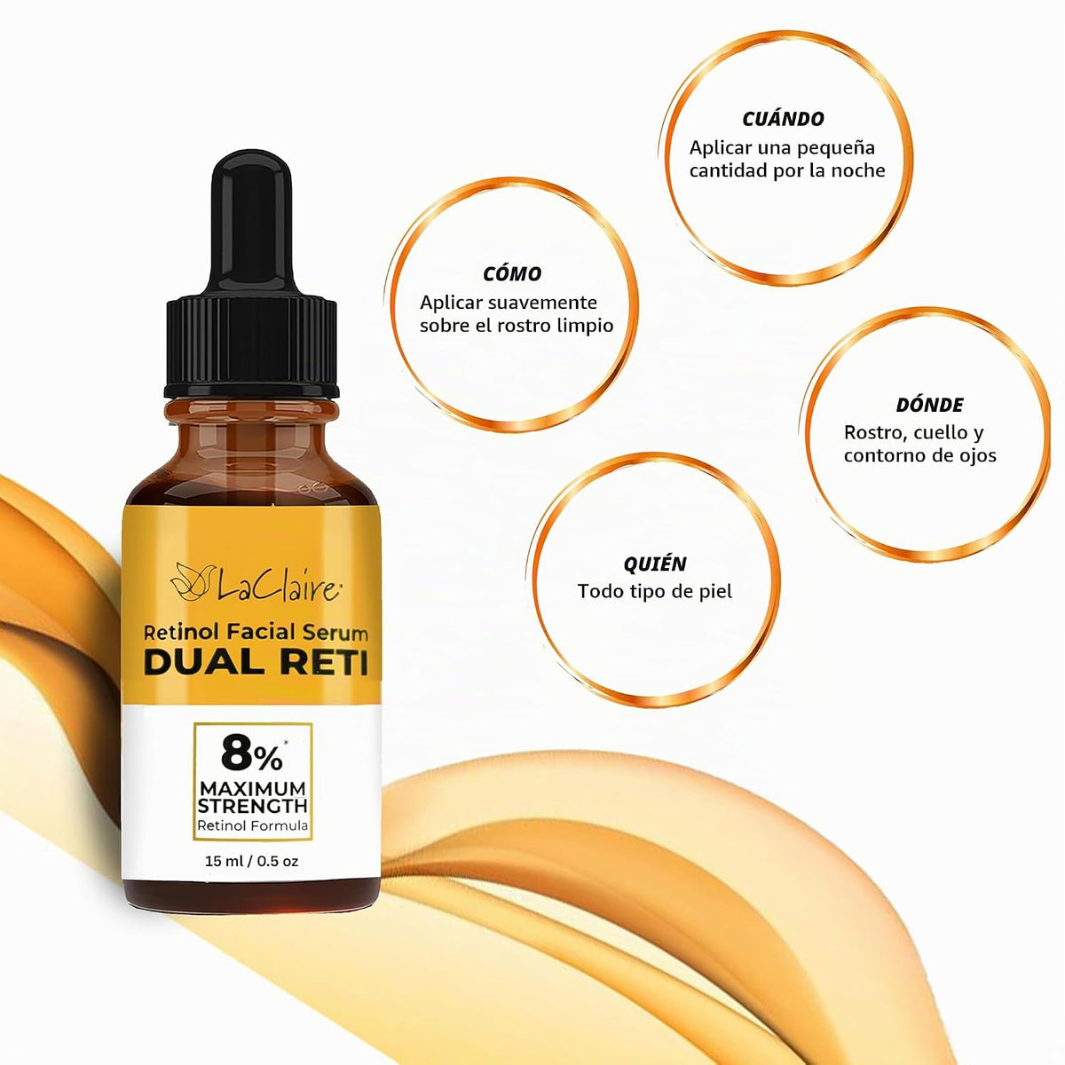 Laclaire Fresh Look, Mismos Ingredientes Suero facial de retinol co...
