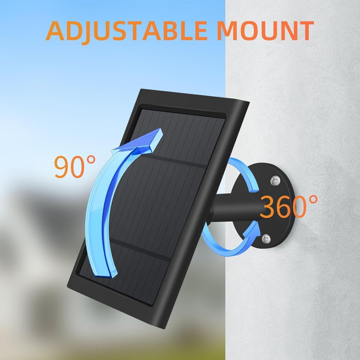 Panel solar para cámara de anillo, paquete de 3 cargadores solares...
