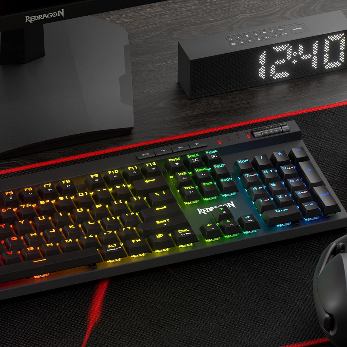Redragon K580 PRO teclado inalámbrico RGB para juegos, teclado mecá...