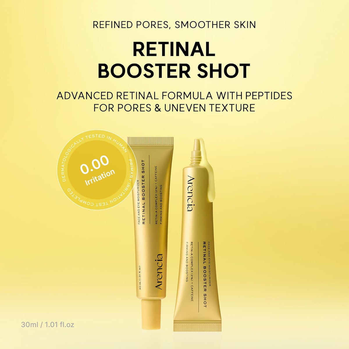 Arencia Retinal Booster Shot Serum, suero de noche avanzado reafirm...