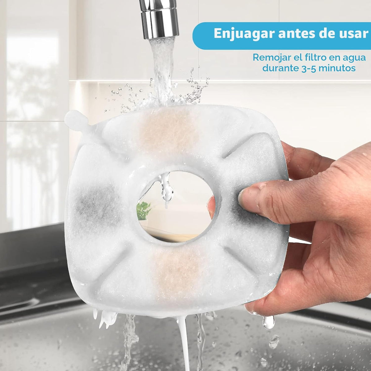 16 filtros de repuesto para fuente de gato, paquete de 8 filtros de...